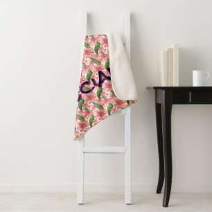 Couverture Sherpa Fleurs personnalisées et sur mesure à l'aquarelle