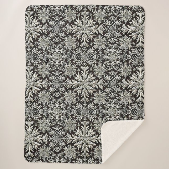 Couverture Sherpa Flocons de neige mignons (Devant)