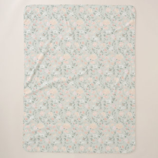 Couverture Sherpa Floral Blanket