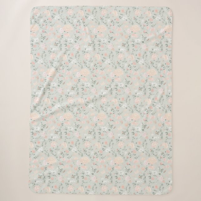 Couverture Sherpa Floral Blanket (Devant)