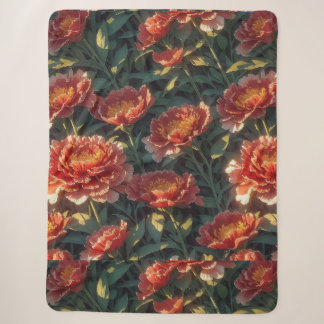 Couverture Sherpa Floral Blanket