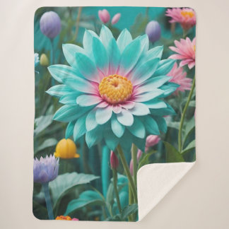 Couverture Sherpa Floral Sherpa Blanket