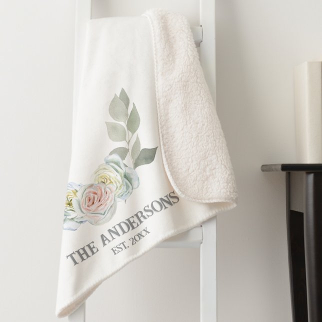 Couverture Sherpa Floral Sherpa Blanket (Créateur téléchargé)