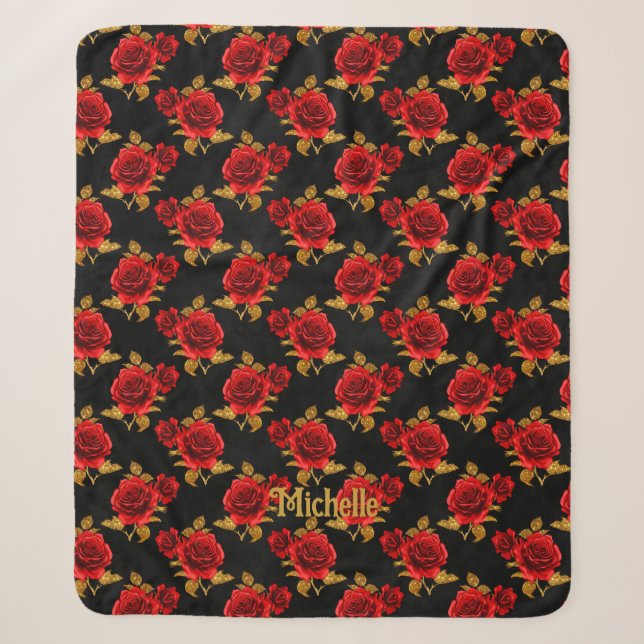 Couverture Sherpa Florale Gothique (Devant)