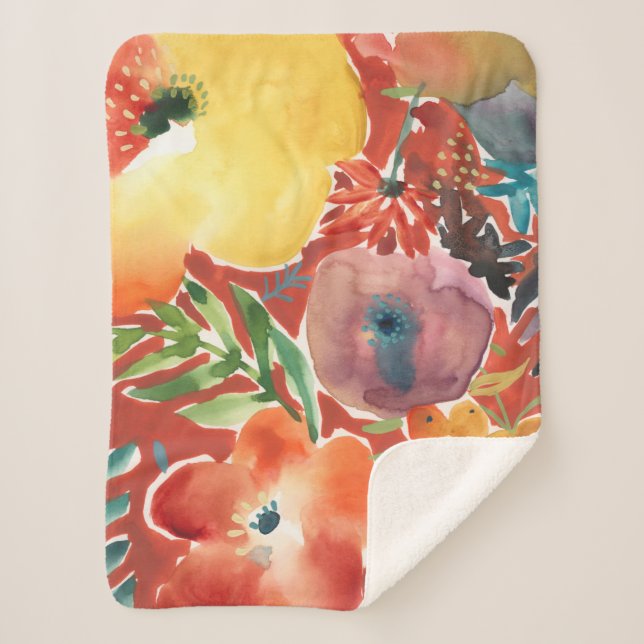 Couverture Sherpa Florales abondantes III (Devant)