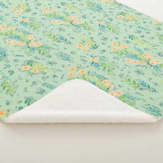 Couverture Sherpa "Flores del campo"