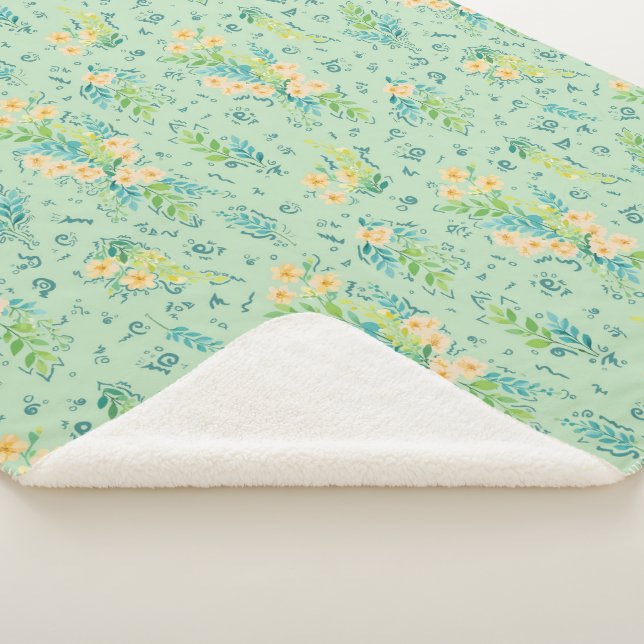 Couverture Sherpa "Flores del campo" (3/4)