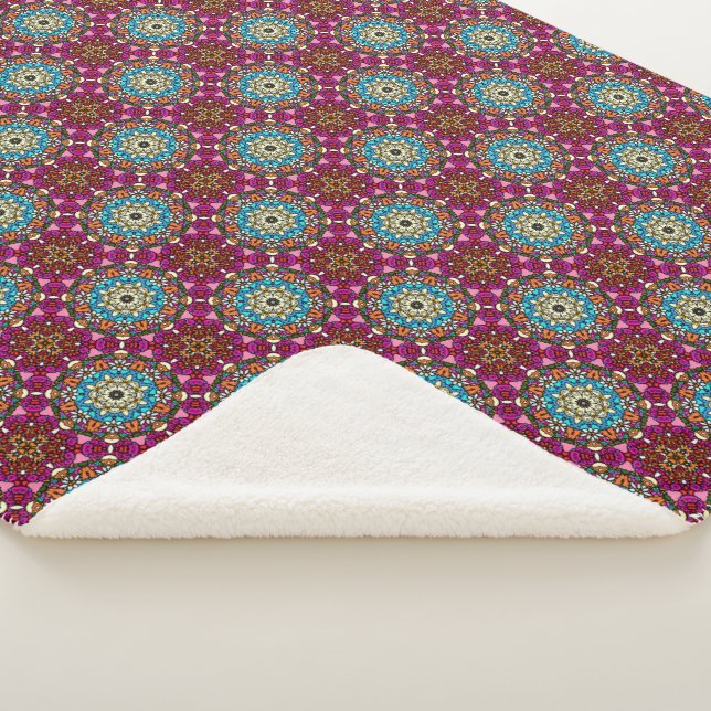 Couverture Sherpa Flower Power V Garden Groovy (3/4)