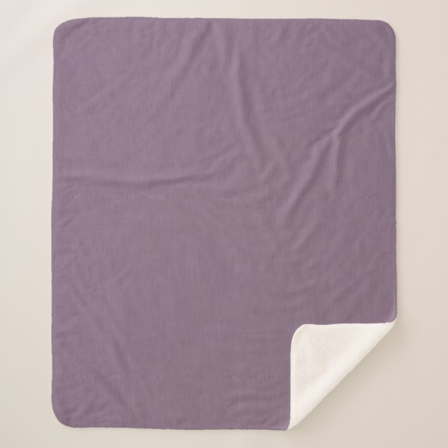 Couverture Sherpa Fond violet texturé calme et simple (Devant)