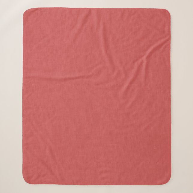 Couverture Sherpa Fond visuel rouge texturé calme et simple (Devant)