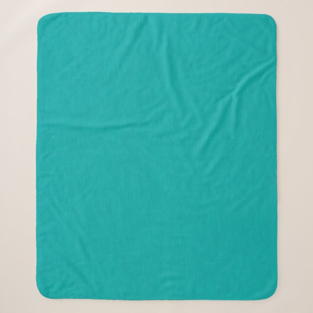 Couverture Sherpa Fond visuel sarcelle calme et simple texturé (Devant)