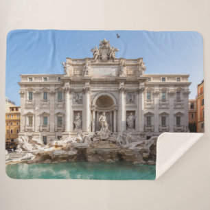 Couverture Sherpa Fontaine de Trevi tôt le matin - Rome, Italie
