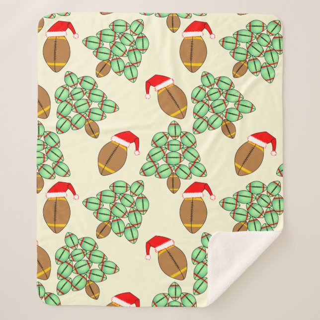 Couverture Sherpa Football de Noël (Devant)