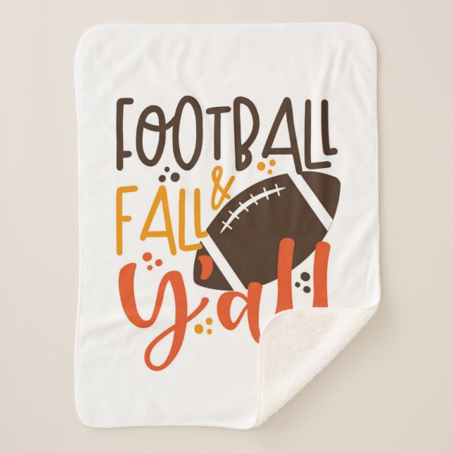 Couverture Sherpa Football Fall & Y'all (Devant)