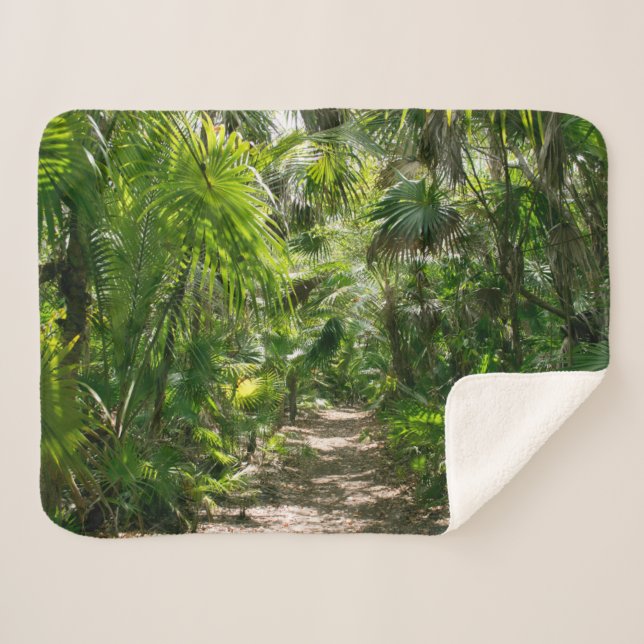 Couverture Sherpa Forests | Tropical Rainforest Tulum Mexico (Devant (Horizontal))
