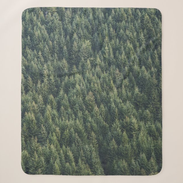 COUVERTURE SHERPA FORÊT D'ARBRE DE PINS (Devant)