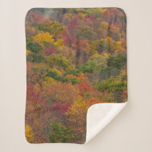 Couverture Sherpa Forêt de feuillus dans le comté de Randolph, Virgi