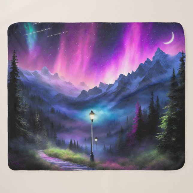 Couverture Sherpa Forêt enchantée (Devant (Horizontal))