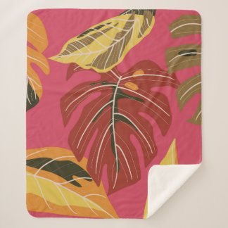 Couverture Sherpa Forêt tropicale. Application d'illustration de la 