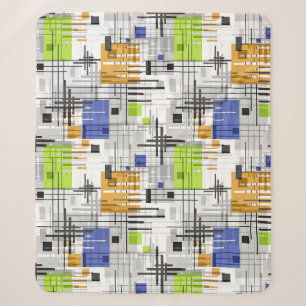 Couverture Sherpa formes géométriques modernes Abstraites rayées
