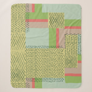 Couverture Sherpa Formes géométriques : Motif de contrecoup de bross