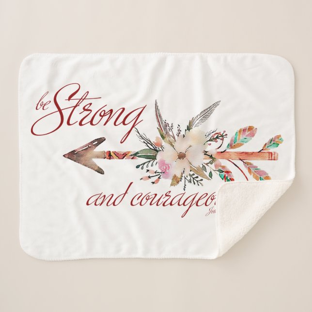 Couverture Sherpa Fort et courageux (Devant (Horizontal))