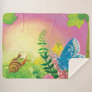 Couverture Sherpa Fourmi, escargot et papillon de Chapman