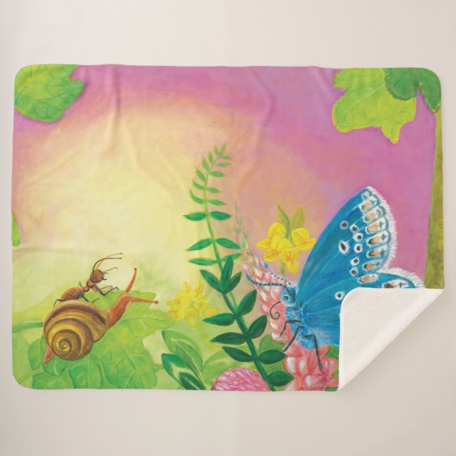 Couverture Sherpa Fourmi, escargot et papillon de Chapman  (Devant (Horizontal))