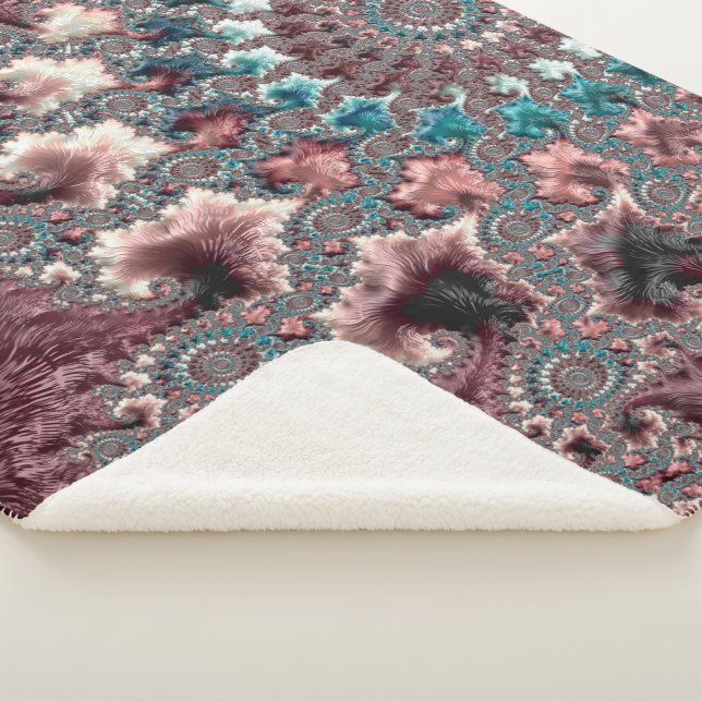Couverture Sherpa Fractale spirale Super rétro (3/4)