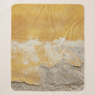 Couverture Sherpa fragment de pierre Brown et blanc