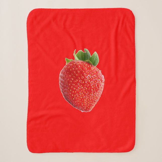 Couverture Sherpa Fraise d'été (Devant)