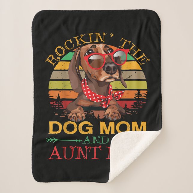 Couverture Sherpa Frapper Le Chien Maman Tante Cadeau De Vie Pour La (Devant)