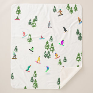 Couverture Sherpa Freeride Snowboarder Illustration de snowboard