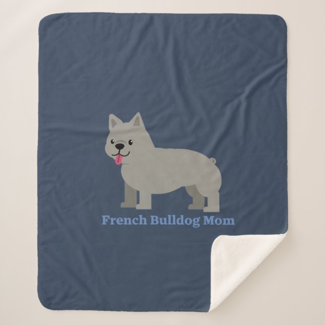 Couverture Sherpa French Bulldog Mom (Devant)