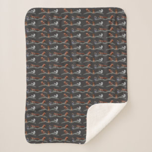 Couverture Sherpa Frénésie Écureuil (Gris)