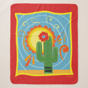 Couverture Sherpa Frida Kahlo Cactus Graphic