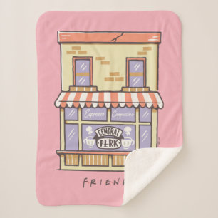Couverture Sherpa FRIENDS™ Central Perk Cartoon Coffee Shop