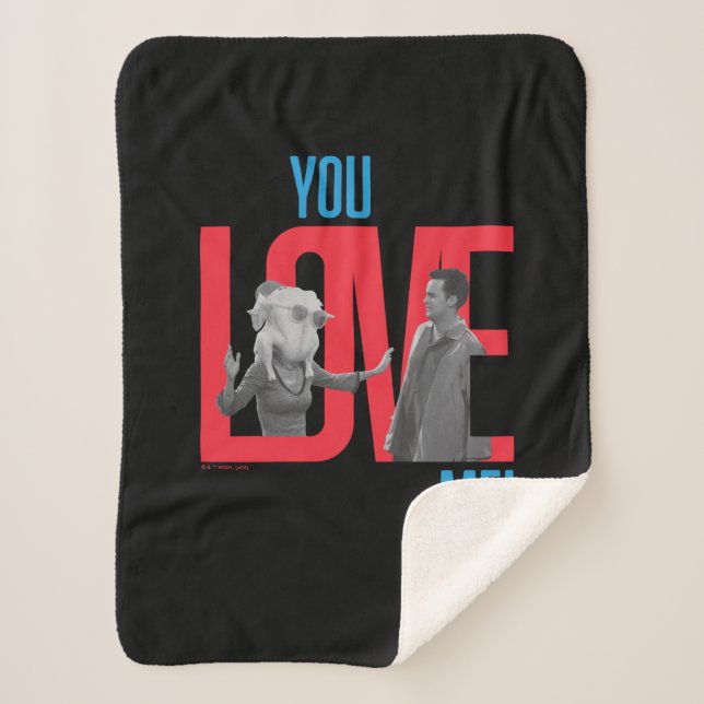 Couverture Sherpa FRIENDS™ | Citation You Love Me (Devant)