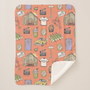 Couverture Sherpa FRIENDS™ Colorful Icons Pattern