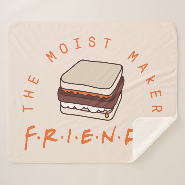 Couverture Sherpa FRIENDS™ | Le Moist Maker (Devant (Horizontal))