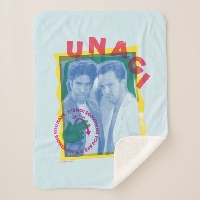 Couverture Sherpa FRIENDS™ | Ross & Chandler - Unagi (Devant)
