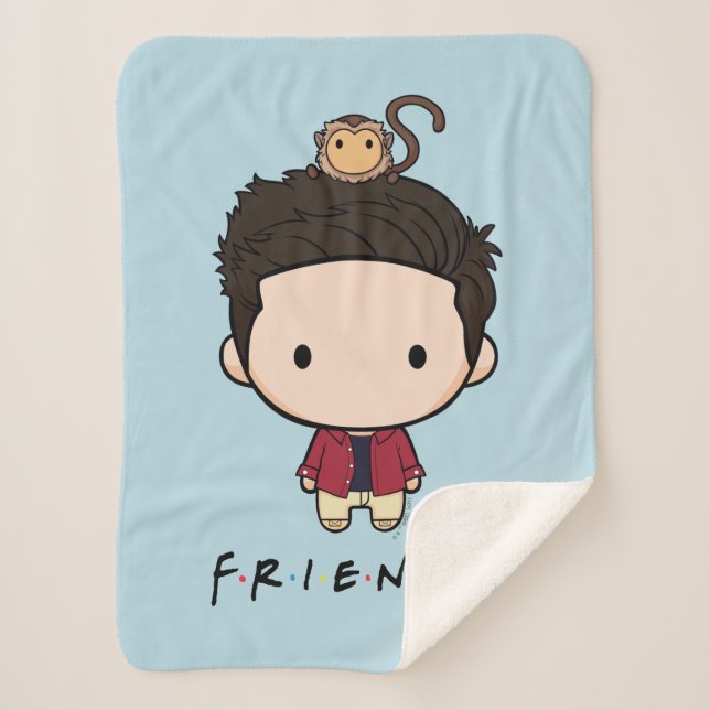 Couverture Sherpa FRIENDS™ | Ross Chibi (Devant)