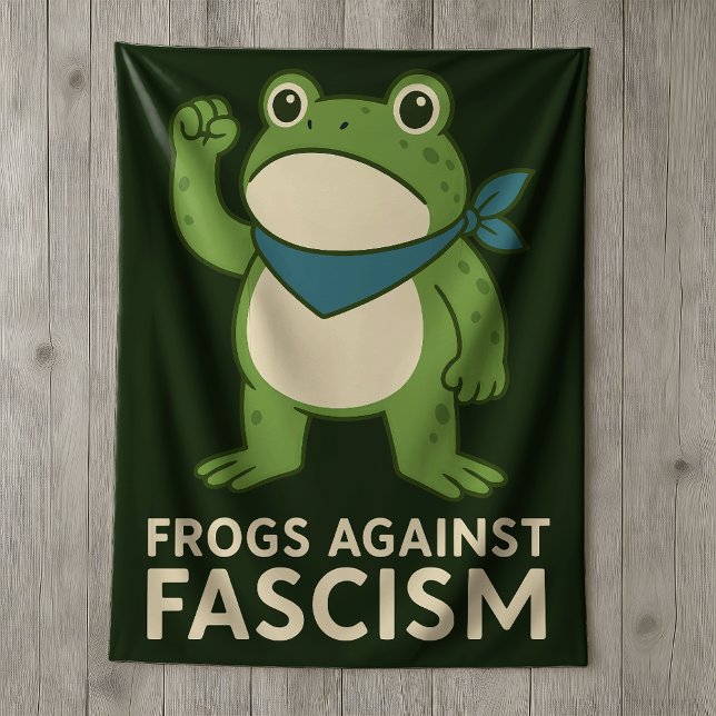 Couverture Sherpa Frogs Against Fascism Portland Frog Protest (Créateur téléchargé)
