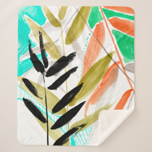 Couverture Sherpa Fronds vifs II