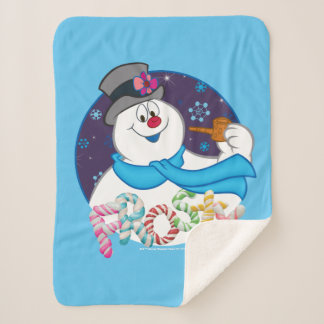 Couverture Sherpa Frosty the Snowman™ | Nom du Sucre de canne coloré