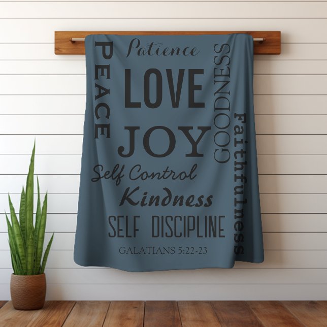 Couverture Sherpa Fruit Chrétien De L'Esprit, Galates 5:22-23 (Créateur téléchargé)