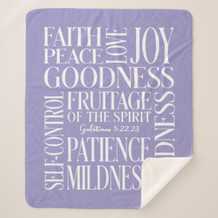 Couverture Sherpa Fruitage personnalisé de l'esprit Sherpa Blanket