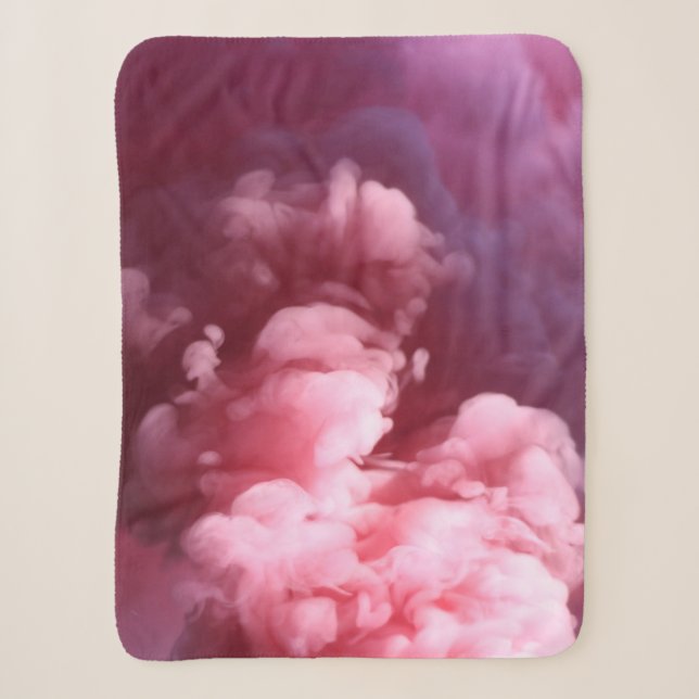 Couverture Sherpa Fumée rose (Devant)