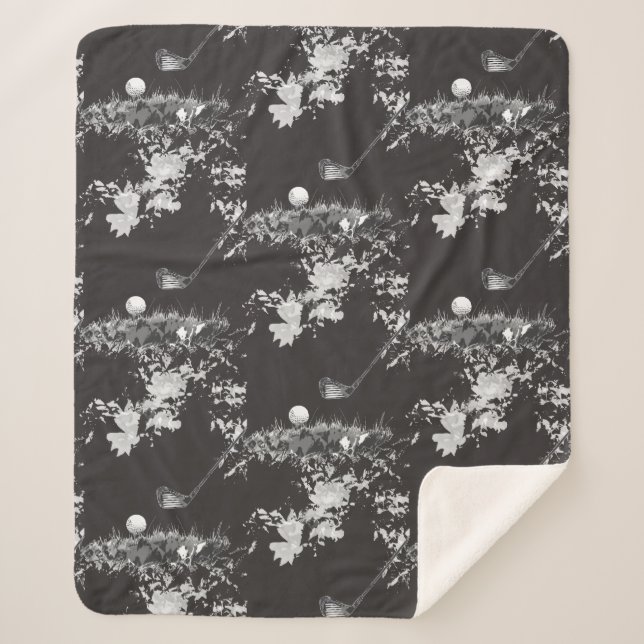 Couverture Sherpa Fun Golf Golf Golf Golf Sport Fitness (Devant)