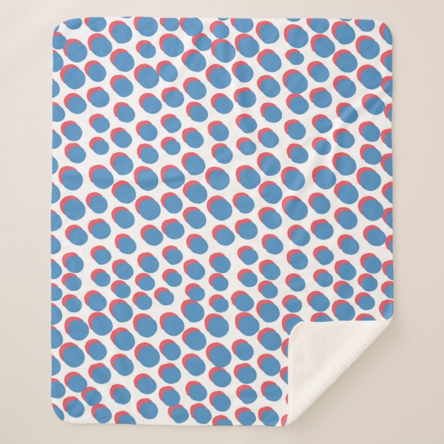 Couverture Sherpa Funky Retro Neon : Vintage sans fil (Devant)